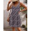 image:imageZeagoo Womens Summer Dress 2026 Loose V Neck Sleeveless Sundresses Swimsuit Coverup with Pockets Floral Tank DressesBlack Floral