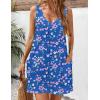 image:imageZeagoo Womens Summer Dress 2026 Loose V Neck Sleeveless Sundresses Swimsuit Coverup with Pockets Floral Tank DressesBlue Floral12