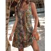 image:imageZeagoo Womens Summer Dress 2026 Loose V Neck Sleeveless Sundresses Swimsuit Coverup with Pockets Floral Tank DressesPrinted1