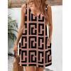 image:imageZeagoo Womens Summer Dress 2026 Loose V Neck Sleeveless Sundresses Swimsuit Coverup with Pockets Floral Tank DressesPrinted2