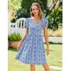 image:imageZeagoo Womens Summer Dress Mini Petal Short Sleeve Dresses Pleated Button Down V Neck Floral Beach Swing Vacation Dress 2026Picture749
