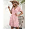 image:imageZeagoo Womens Summer Dresses Wrap V Neck Dress Floral ALine Ruffle Sleeve Casual Sundress with Pockets 2026Xh259