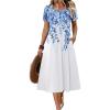 Blue+white Floral
