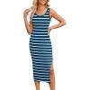 Navy and White Striped