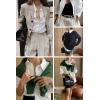 image:imageZEAGOO Button Down Shirt for Women Long Sleeve Blouses Floral Printed Tops Business Casual Work Outfits SXXLAwhitestain Shield