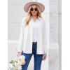 image:imageZEAGOO Button Down Shirt for Women Long Sleeve Blouses Floral Printed Tops Business Casual Work Outfits SXXLAwhitestain Shield