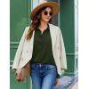 image:imageZEAGOO Button Down Shirt for Women Long Sleeve Blouses Floral Printed Tops Business Casual Work Outfits SXXLCarmy Greenstain Shield