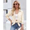 image:imageZEAGOO Button Down Shirt for Women Long Sleeve Blouses Floral Printed Tops Business Casual Work Outfits SXXLCbeigestain Shield