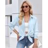 image:imageZEAGOO Button Down Shirt for Women Long Sleeve Blouses Floral Printed Tops Business Casual Work Outfits SXXLCbluestain Shield