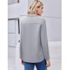 image:imageZEAGOO Button Down Shirt for Women Long Sleeve Blouses Floral Printed Tops Business Casual Work Outfits SXXLCgreystain Shield