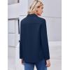 image:imageZEAGOO Button Down Shirt for Women Long Sleeve Blouses Floral Printed Tops Business Casual Work Outfits SXXLCnavy Bluestain Shield