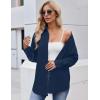 image:imageZEAGOO Button Down Shirt for Women Long Sleeve Blouses Floral Printed Tops Business Casual Work Outfits SXXLCnavy Bluestain Shield