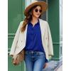 image:imageZEAGOO Button Down Shirt for Women Long Sleeve Blouses Floral Printed Tops Business Casual Work Outfits SXXLCroyal Bluestain Shield