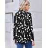 image:imageZEAGOO Button Down Shirt for Women Long Sleeve Blouses Floral Printed Tops Business Casual Work Outfits SXXLDblack Printed