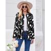 image:imageZEAGOO Button Down Shirt for Women Long Sleeve Blouses Floral Printed Tops Business Casual Work Outfits SXXLDblack Printed