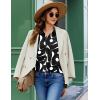 image:imageZEAGOO Button Down Shirt for Women Long Sleeve Blouses Floral Printed Tops Business Casual Work Outfits SXXLDblack Printed
