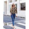 image:imageZEAGOO Button Down Shirt for Women Long Sleeve Blouses Floral Printed Tops Business Casual Work Outfits SXXLGeometric