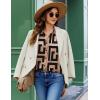 image:imageZEAGOO Button Down Shirt for Women Long Sleeve Blouses Floral Printed Tops Business Casual Work Outfits SXXLGeometric
