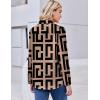 image:imageZEAGOO Button Down Shirt for Women Long Sleeve Blouses Floral Printed Tops Business Casual Work Outfits SXXLGeometric