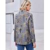 image:imageZEAGOO Button Down Shirt for Women Long Sleeve Blouses Floral Printed Tops Business Casual Work Outfits SXXLPaisley Printed