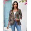 image:imageZeagoo Womens 2026 Summer 34 Sleeve Lightweight Cardigans Open Front Draped Ruffles Kimono CoverupsAmz721