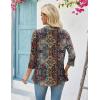 image:imageZeagoo Womens 2026 Summer 34 Sleeve Lightweight Cardigans Open Front Draped Ruffles Kimono CoverupsAmz721