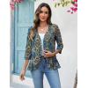 image:imageZeagoo Womens 2026 Summer 34 Sleeve Lightweight Cardigans Open Front Draped Ruffles Kimono CoverupsMz779