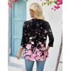 image:imageZeagoo Womens 2026 Summer 34 Sleeve Lightweight Cardigans Open Front Draped Ruffles Kimono CoverupsSf31