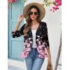 image:imageZeagoo Womens 2026 Summer 34 Sleeve Lightweight Cardigans Open Front Draped Ruffles Kimono CoverupsSf31