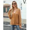 image:imageZeagoo Womens Lightweight Crochet Cropped Cardigan 2026 V Neck Long Sleeve Button up Bolero Shrug SweaterLight Brown