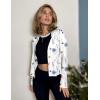 image:imageZeagoo Womens Lightweight Summer Cardigan Cropped Long Sleeve Shrug Thin Open Front Sheer Bolero for DressesPrinted Floral Bf290