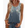 image:imageWomens Summer Tops 2026 Sleeveless Dressy Blouses Pleated Floral Shirts Plus Size Spring Clothes