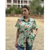 image:imageZeagoo Hawaiian Shirts for Women Tropical Floral Button Down Short Sleeve Blouses Summer Beach Shirt Vacation TopsAgreen Tropical