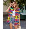image:imageZeagoo Hawaiian Shirts for Women Tropical Floral Button Down Short Sleeve Blouses Summer Beach Shirt Vacation TopsTropical Coconut Pink