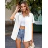 image:imageZeagoo Hawaiian Shirts for Women Tropical Floral Button Down Short Sleeve Blouses Summer Beach Shirt Vacation TopsWhite