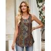 image:imageZeagoo Tank Top for Women 2026 Summer Loose Fit Sleeveless Pleated Flowy Floral Tunic Dressy BlouseA  Mz721