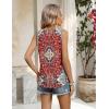 image:imageZeagoo Tank Top for Women 2026 Summer Loose Fit Sleeveless Pleated Flowy Floral Tunic Dressy BlouseA  Mz870