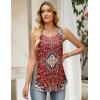 image:imageZeagoo Tank Top for Women 2026 Summer Loose Fit Sleeveless Pleated Flowy Floral Tunic Dressy BlouseA  Mz870