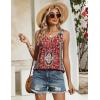 image:imageZeagoo Tank Top for Women 2026 Summer Loose Fit Sleeveless Pleated Flowy Floral Tunic Dressy BlouseA  Mz870