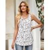 image:imageZeagoo Tank Top for Women 2026 Summer Loose Fit Sleeveless Pleated Flowy Floral Tunic Dressy BlouseA  Sf224