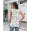 image:imageZeagoo Tank Top for Women V Neck Loose Fit Sleeveless Summer Tops Business Casual Outfits Dressy Blouses ShirtsFloral Printsf224