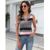 image:imageZeagoo Tank Top for Women V Neck Loose Fit Sleeveless Summer Tops Business Casual Outfits Dressy Blouses ShirtsPink Camo