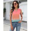 image:imageZeagoo Tank Top for Women V Neck Loose Fit Sleeveless Summer Tops Business Casual Outfits Dressy Blouses ShirtsPink Jb218