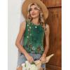 image:imageZeagoo Tank Tops for Women Sleeveless Eyelet Shirts High Neck Cute Summer Top Loose Fit SXXLFloral Mz839