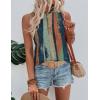 image:imageZeagoo Tank Tops for Women Sleeveless Eyelet Shirts High Neck Cute Summer Top Loose Fit SXXLZfloral Cx289