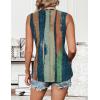 image:imageZeagoo Tank Tops for Women Sleeveless Eyelet Shirts High Neck Cute Summer Top Loose Fit SXXLZfloral Cx289