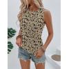 image:imageZeagoo Tank Tops for Women Sleeveless Eyelet Shirts High Neck Cute Summer Top Loose Fit SXXLZfloral Sf154