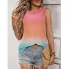 image:imageZeagoo Tank Tops for Women Sleeveless Eyelet Shirts High Neck Cute Summer Top Loose Fit SXXLZombre Jb218