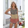 image:imageZeagoo Women Summer Tank Tops Loose Fit Flowy Boho Pleated Sleeveless Shirts Crew Neck Dressy Casual Tunic Trendy BlousesPrinted Paisley Xh553