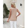 image:imageZeagoo Womens Sleeveless Tank Tops 2026 Summer Crew Neck Ribbed Knit Sweater Top Business Casual Work ShirtsBeige
